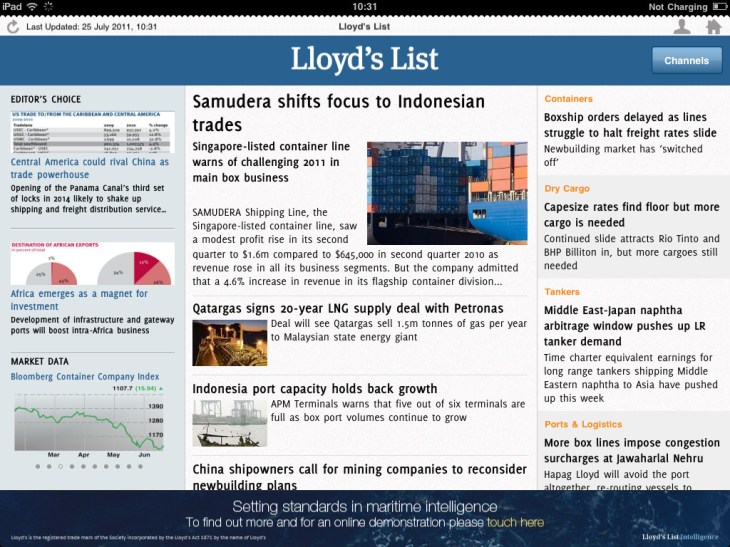 Lloyds List iPhone-iPad App2 Lloyds List iPhone-iPad App2