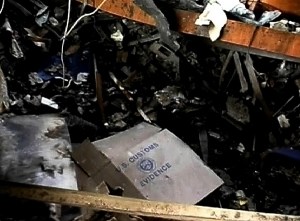 Customs evidence amongst the rubble