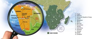 Namibia-SADC-map