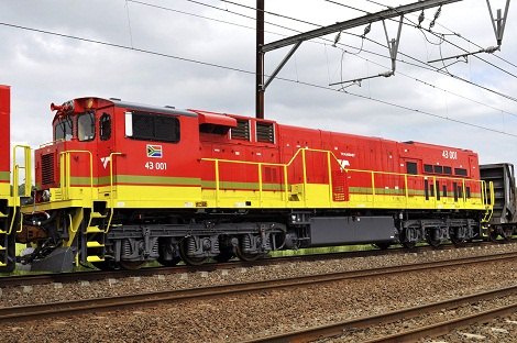 The first of 133 class 43 diesel-electric locomotives being manufactured for Transnet Freight Rail. Loco number 42 was delivered this week. Picture Wikipedia Commons