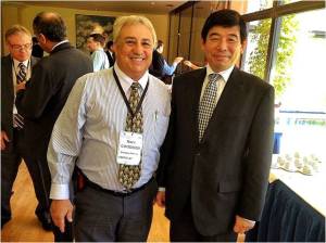 Mark Goodger with the WCO's Kunio Mikuriya - Picard 2012 Conference