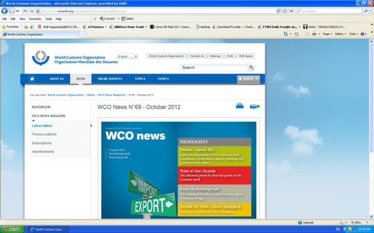 New look WCO Website