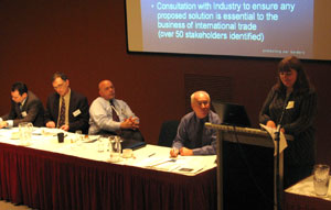 Australian Customs hosted visits from three international experts on trade data harmonisation - Bill Nolle, Dietmar Jost and Eric Sunstrum.