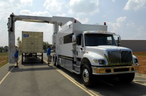 Smiths Detection HCV Scanner setup routine (Picture credit - Mercator Media)