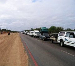 In the waiting... vehicle queue at Beitbridge