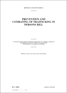 PREVENTION AND COMBATING OF TRAFFICKING IN PERSONS BILL