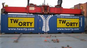 Thinking outside the box - Tworty’s unit has doors at each end, the second opening to and locked from the inside.