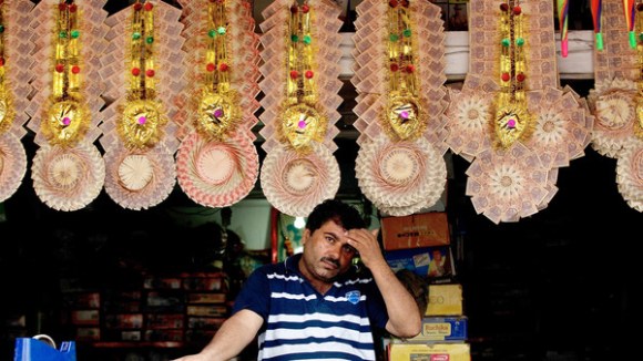 India’s currency plumbed record lows this week as investors withdrew money from emerging markets (Photo: Financial Times)