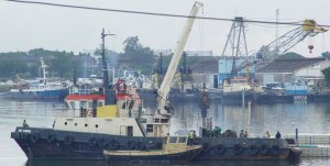 An aerial view of Dar es Salaam port, whose limitations stakeholders hope the new Bagamoyo port will replace. (Tanzania Daily News)