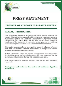 Zimra-press statement