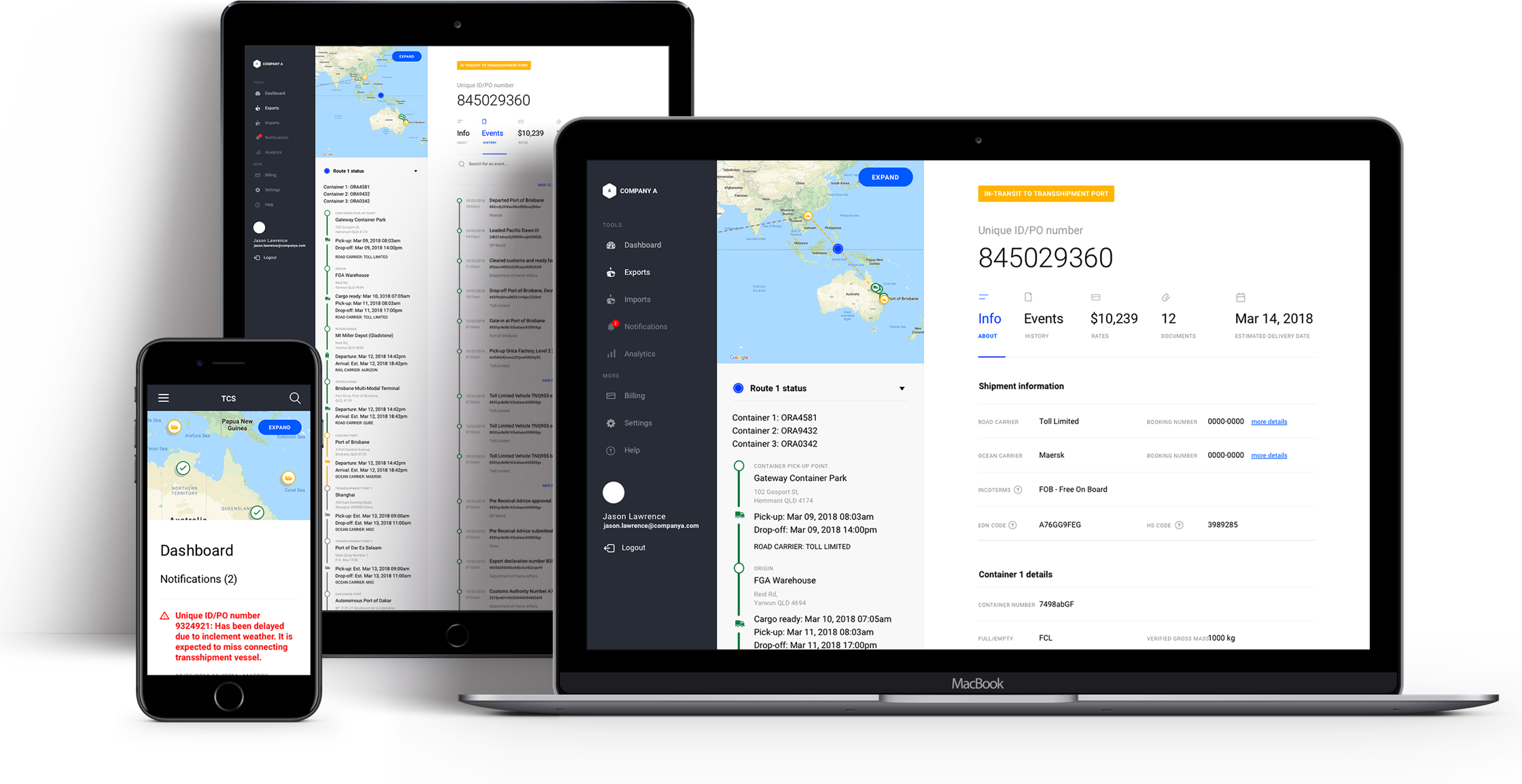Trade Community System - Brisbane - Dashboard